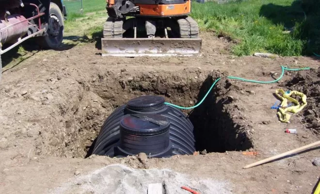 Travaux d'assainissement, Digne-les-Bains, Alpes Terrassement