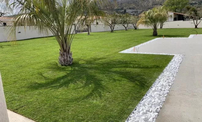 Réalisation d'une terrasse, Mées, Alpes Terrassement